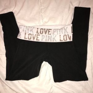 Pink leggings/ yoga pants